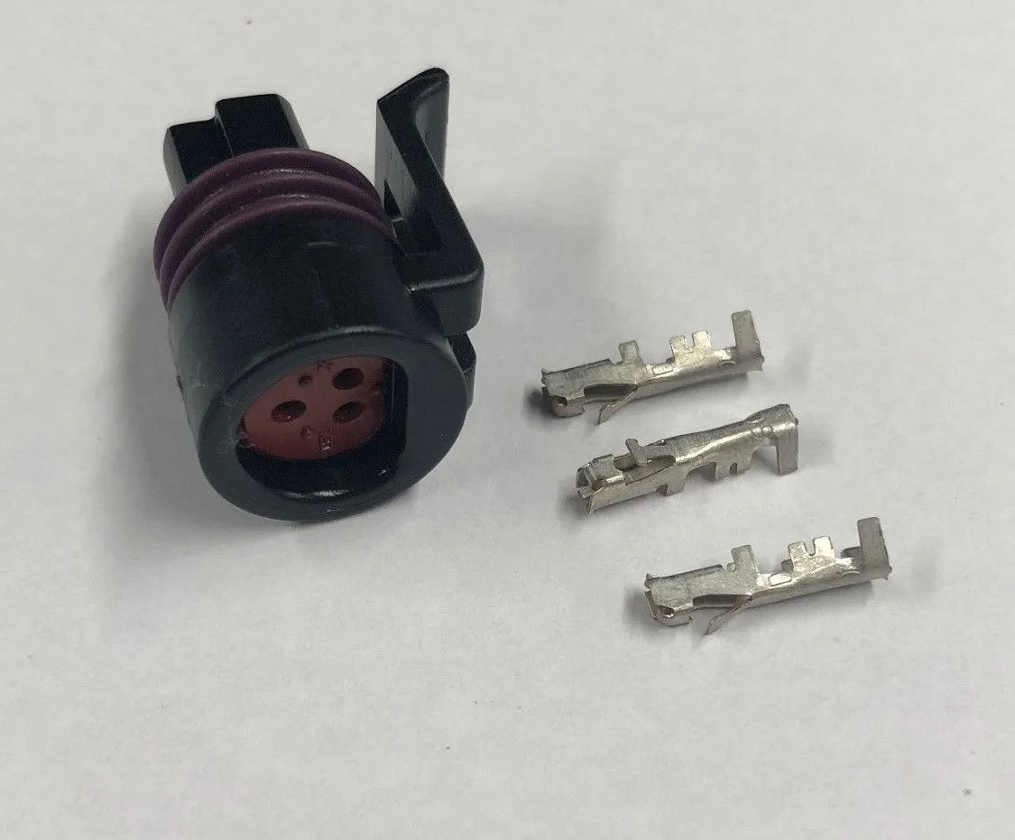 3 way 150psi 200psi Pressure sensor connector plug for use with Link ECU MOTEC etc