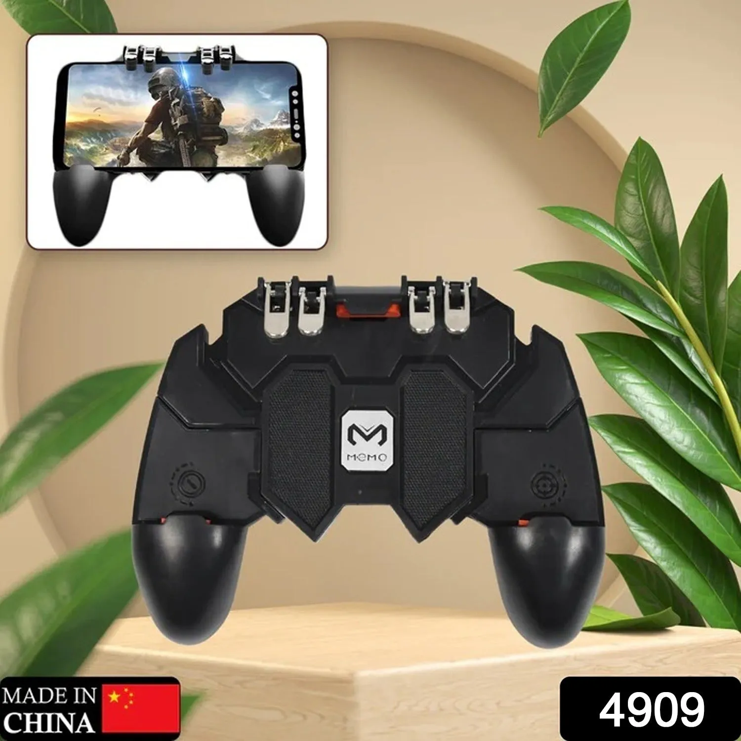 4909 Portable Mobile Game Pad Controller with 4 Triggers For All Games Use of Survival Mobile Controller