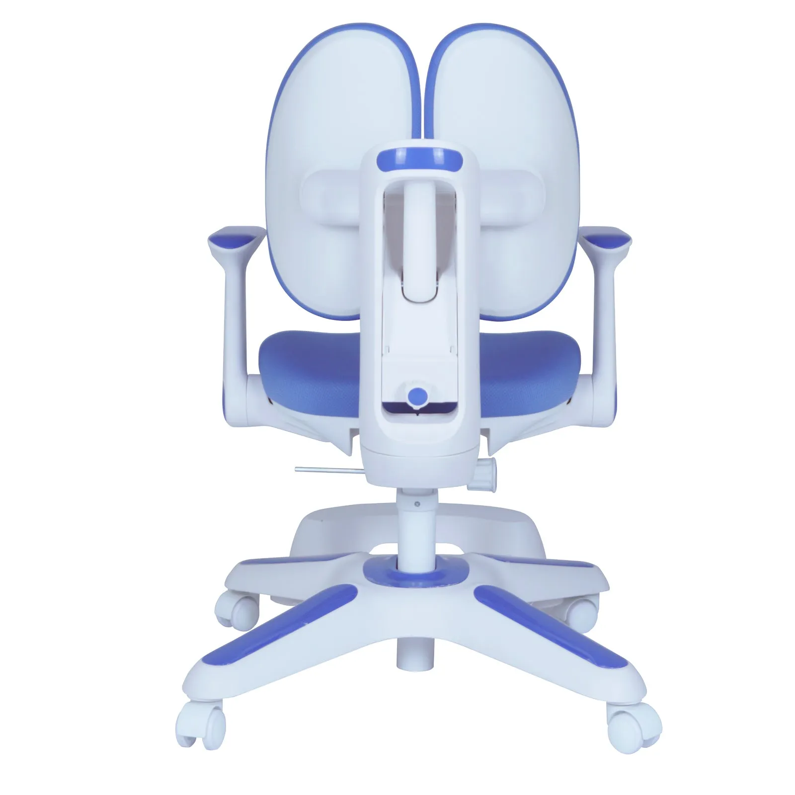 6x Ergonomic Study Chairs for Kids - Height Adjustable - Blue