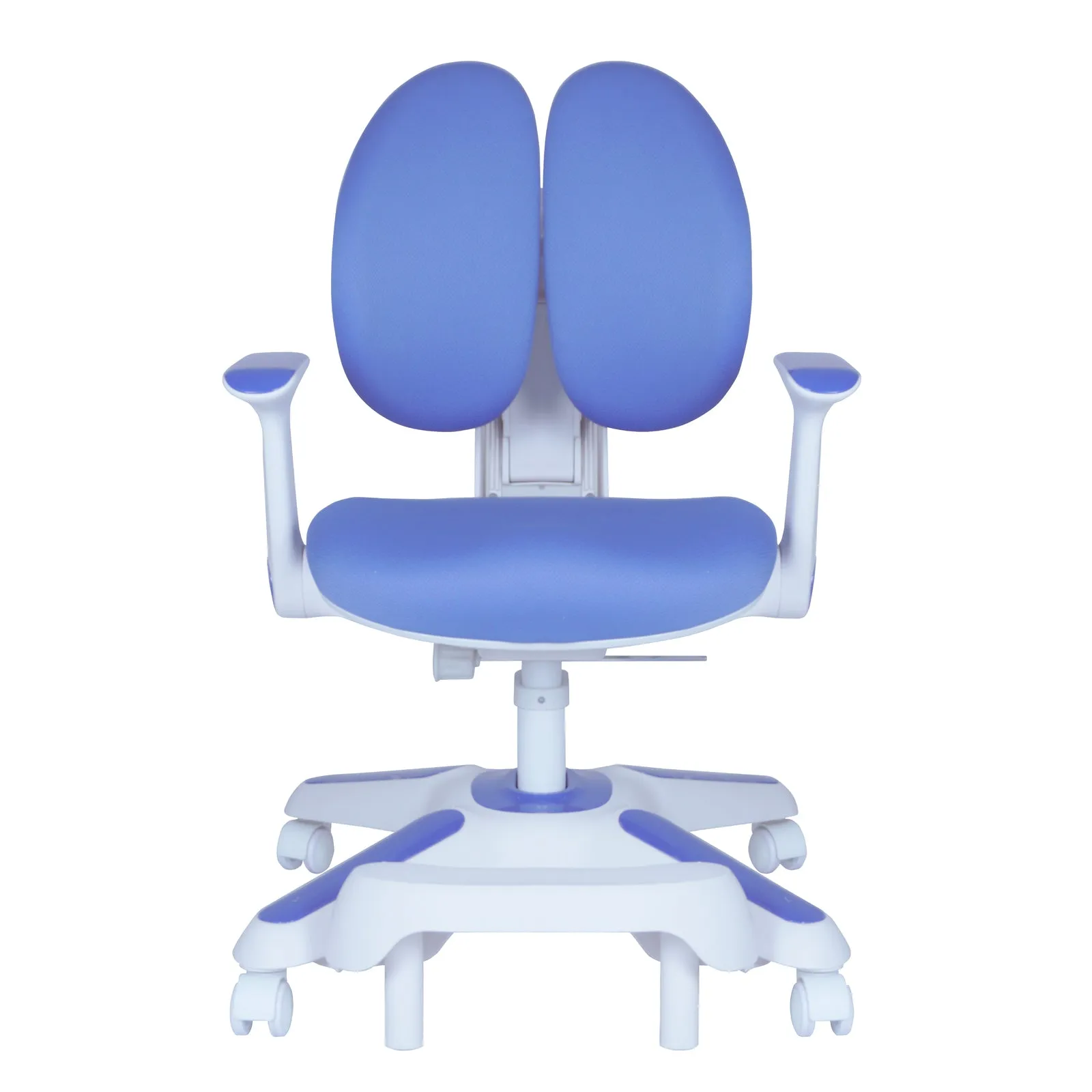 6x Ergonomic Study Chairs for Kids - Height Adjustable - Blue