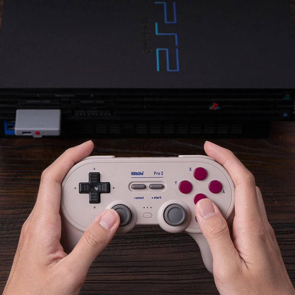 8BitDo Retro Receiver For Sony PlayStation PS1 and PS2, Use 8BitDo, PS4, XBox, Switch Game Controllers