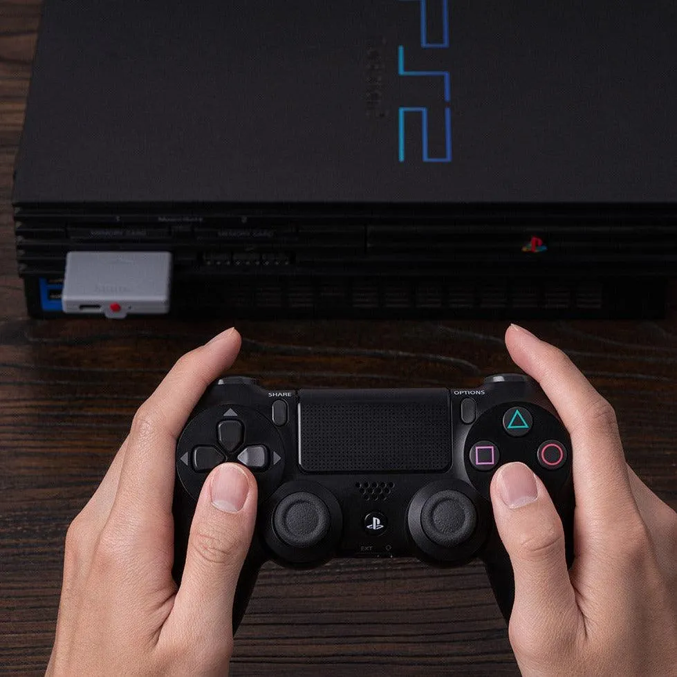 8BitDo Retro Receiver For Sony PlayStation PS1 and PS2, Use 8BitDo, PS4, XBox, Switch Game Controllers
