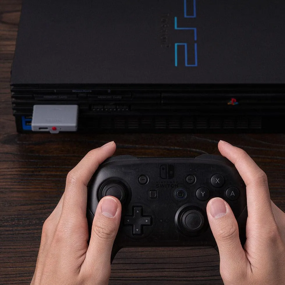 8BitDo Retro Receiver For Sony PlayStation PS1 and PS2, Use 8BitDo, PS4, XBox, Switch Game Controllers