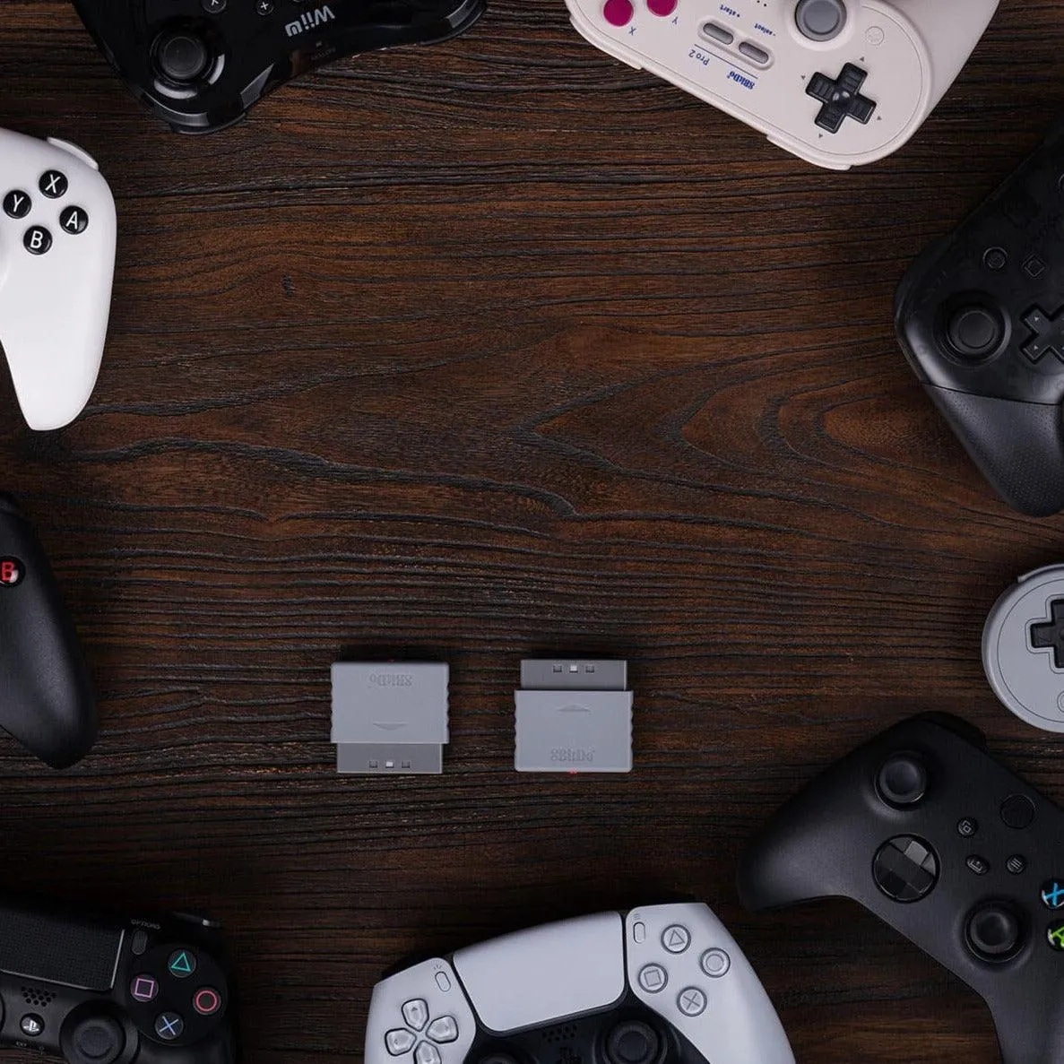 8BitDo Retro Receiver For Sony PlayStation PS1 and PS2, Use 8BitDo, PS4, XBox, Switch Game Controllers