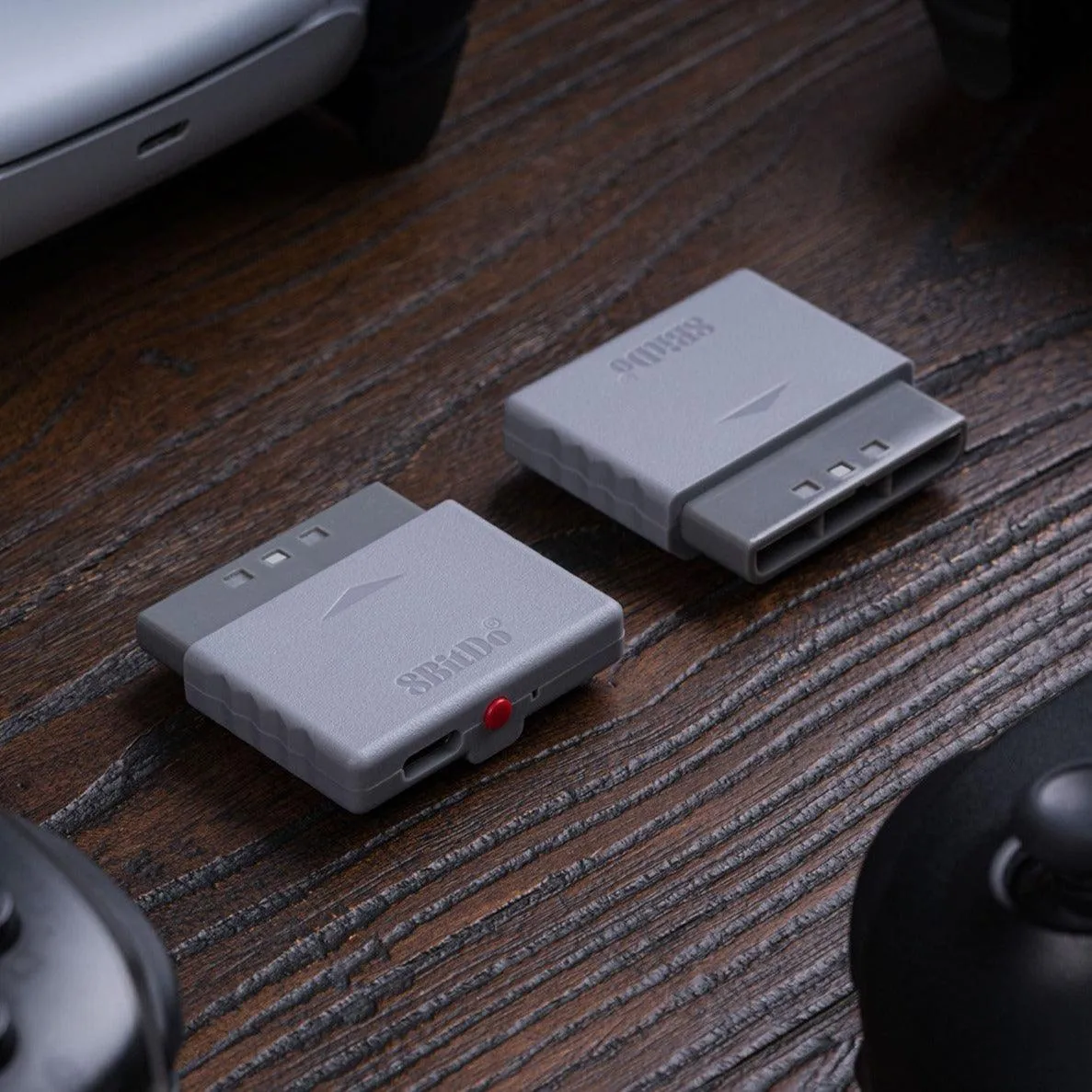 8BitDo Retro Receiver For Sony PlayStation PS1 and PS2, Use 8BitDo, PS4, XBox, Switch Game Controllers