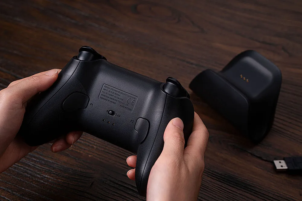 8BitDo - Ultimate Bluetooth Controller for Nintento Switch and Windows PCs with Dock - Black