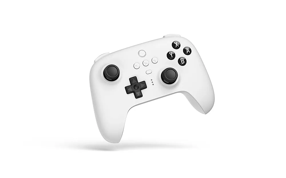 8BitDo - Ultimate Bluetooth Controller for Nintento Switch and Windows PCs with Dock - White