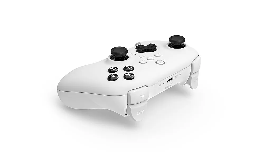 8BitDo - Ultimate Bluetooth Controller for Nintento Switch and Windows PCs with Dock - White