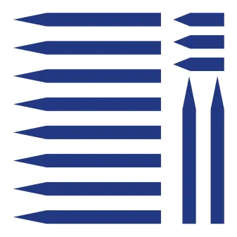 Accuracy Putting Alignment Arrows Blue
