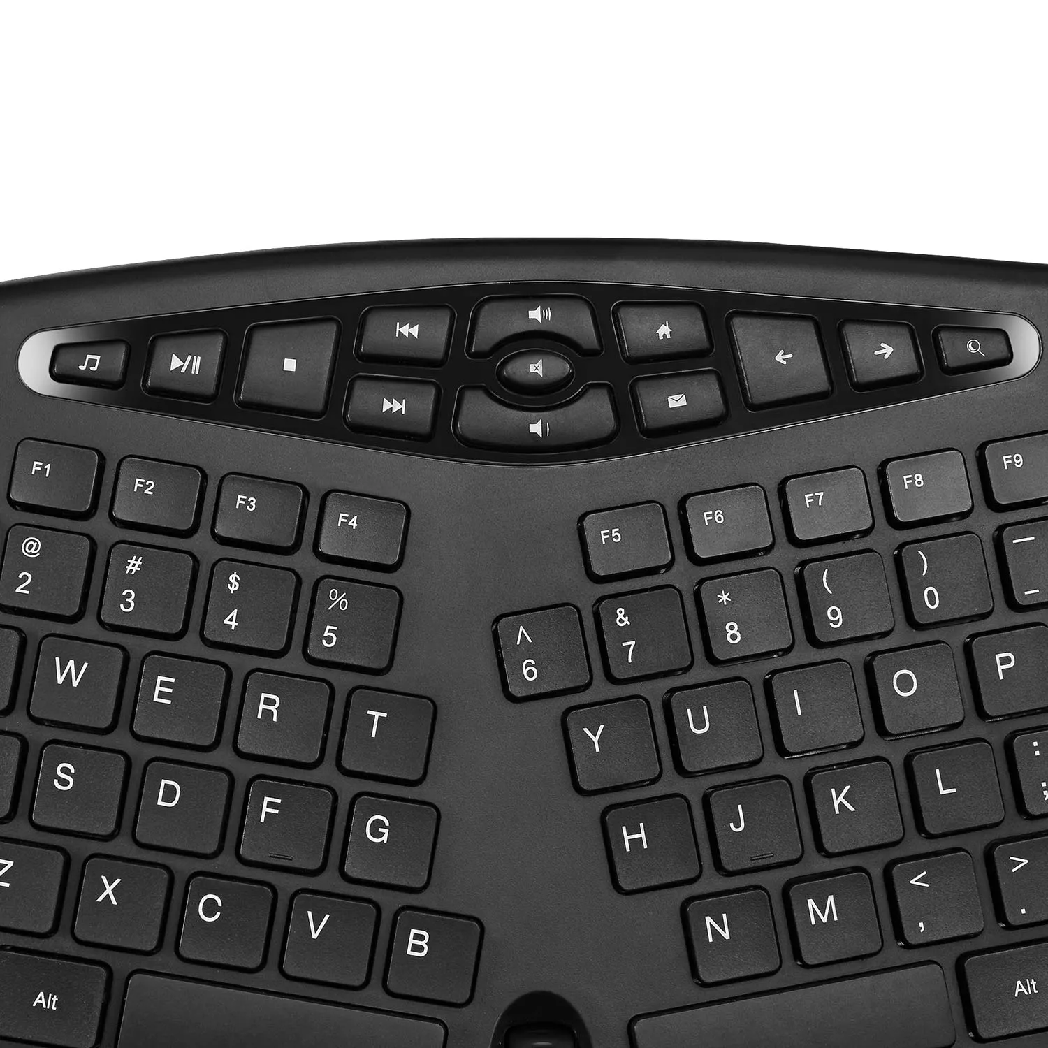 Adesso Wkb-1600CB Truform Media 1600 Wireless Ergonomic Keyboard and Optical Mouse