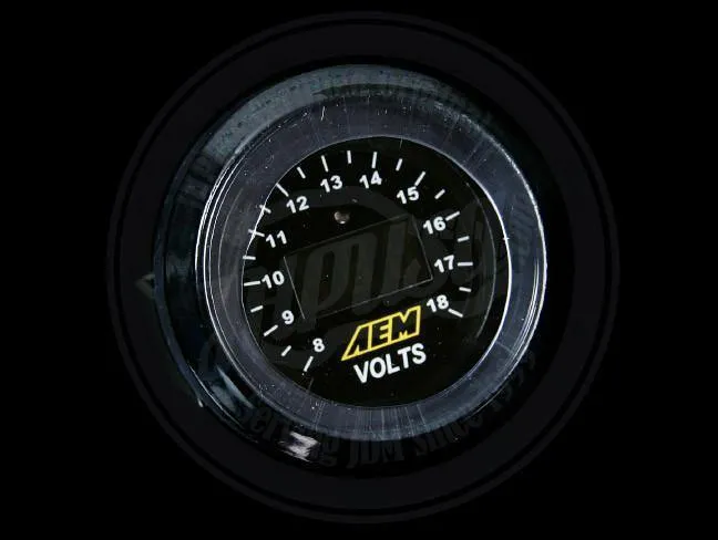 AEM Voltmeter Digital Display Gauge 8-18V