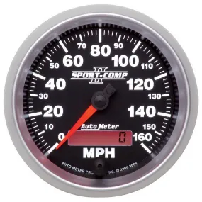 AutoMeter 3688 GAUGE; SPEEDOMETER; 3 3/8in.; 160MPH; ELEC. PROGRAMMABLE; SPORT-COMP II