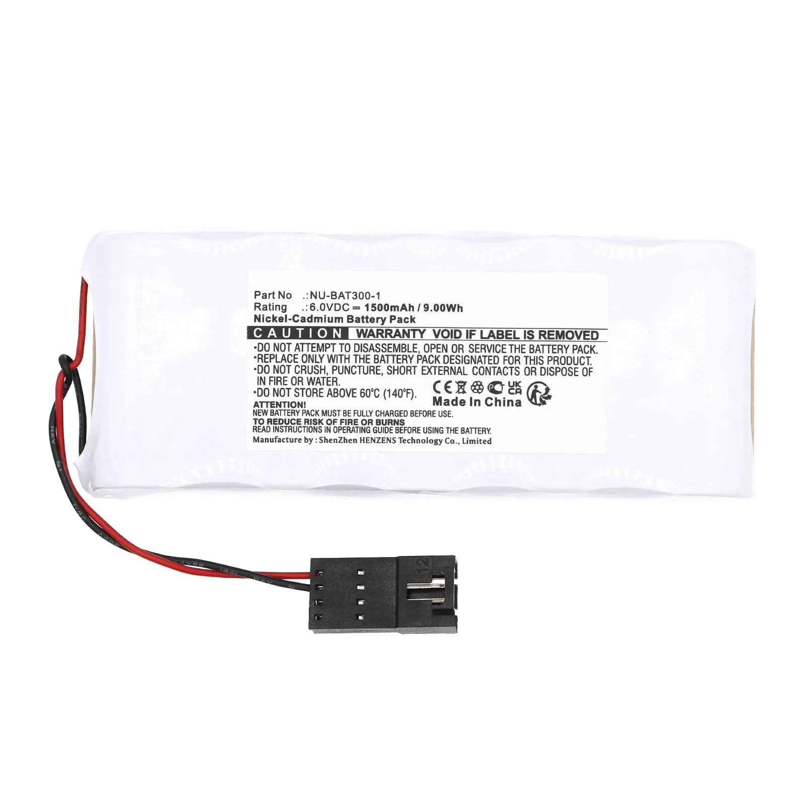 Batteries N Accessories BNA-WB-C19436 PLC Battery - Ni-CD, 6V, 1500mAh, Ultra High Capacity - Replacement for JOHNSON NU-BAT300-1 Battery