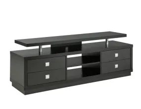 Black 66" Wooden TV Stand- Model #8045