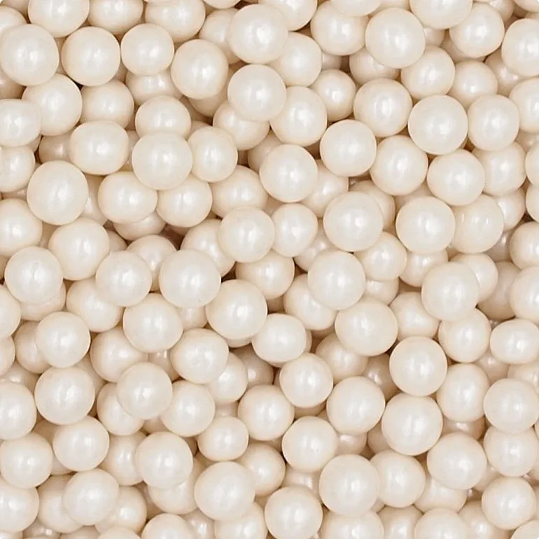 Bulk Pack 6mm Shimmer Pearls - No Nuts Vegan Sprinkles Cake Decoration