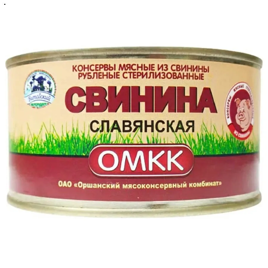 Canned Pork Slavyanskaya OMKK, 325g