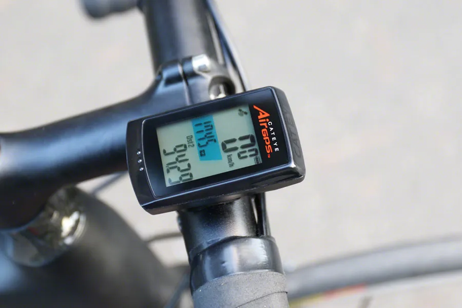 CatEye AirGPS Cycling Computer - with CDC Cadence Sensor, Black