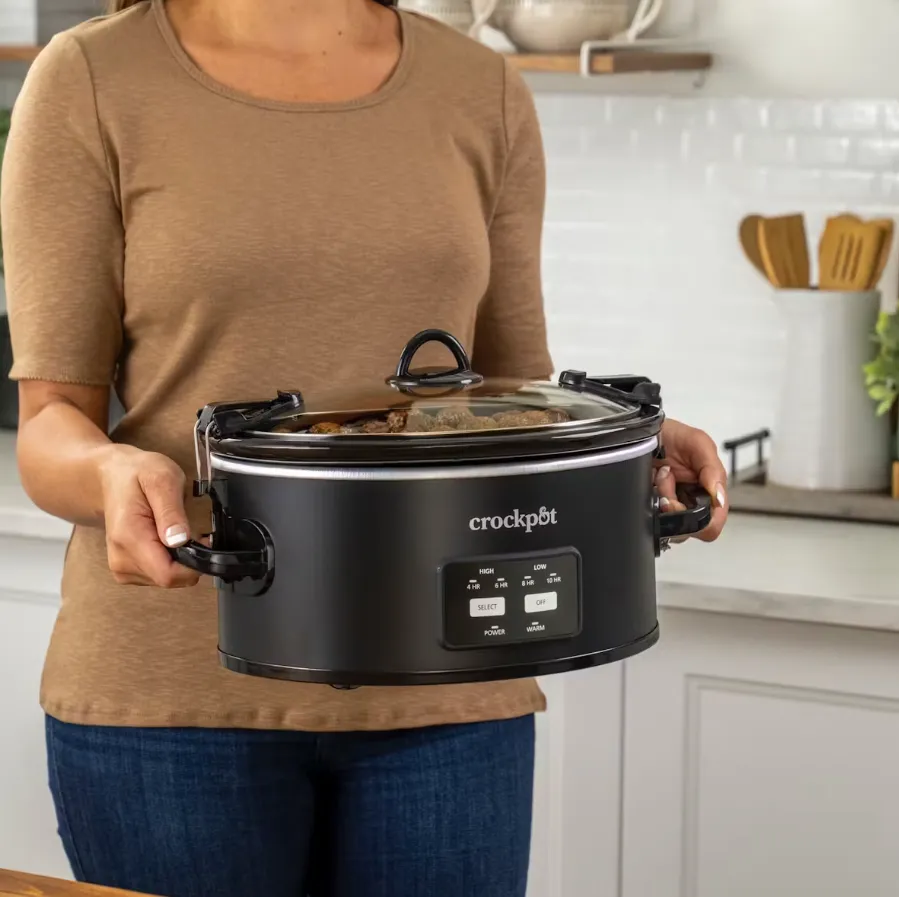 Crock-Pot One-Touch Control 6-Quart Cook & Carry Slow Cooker