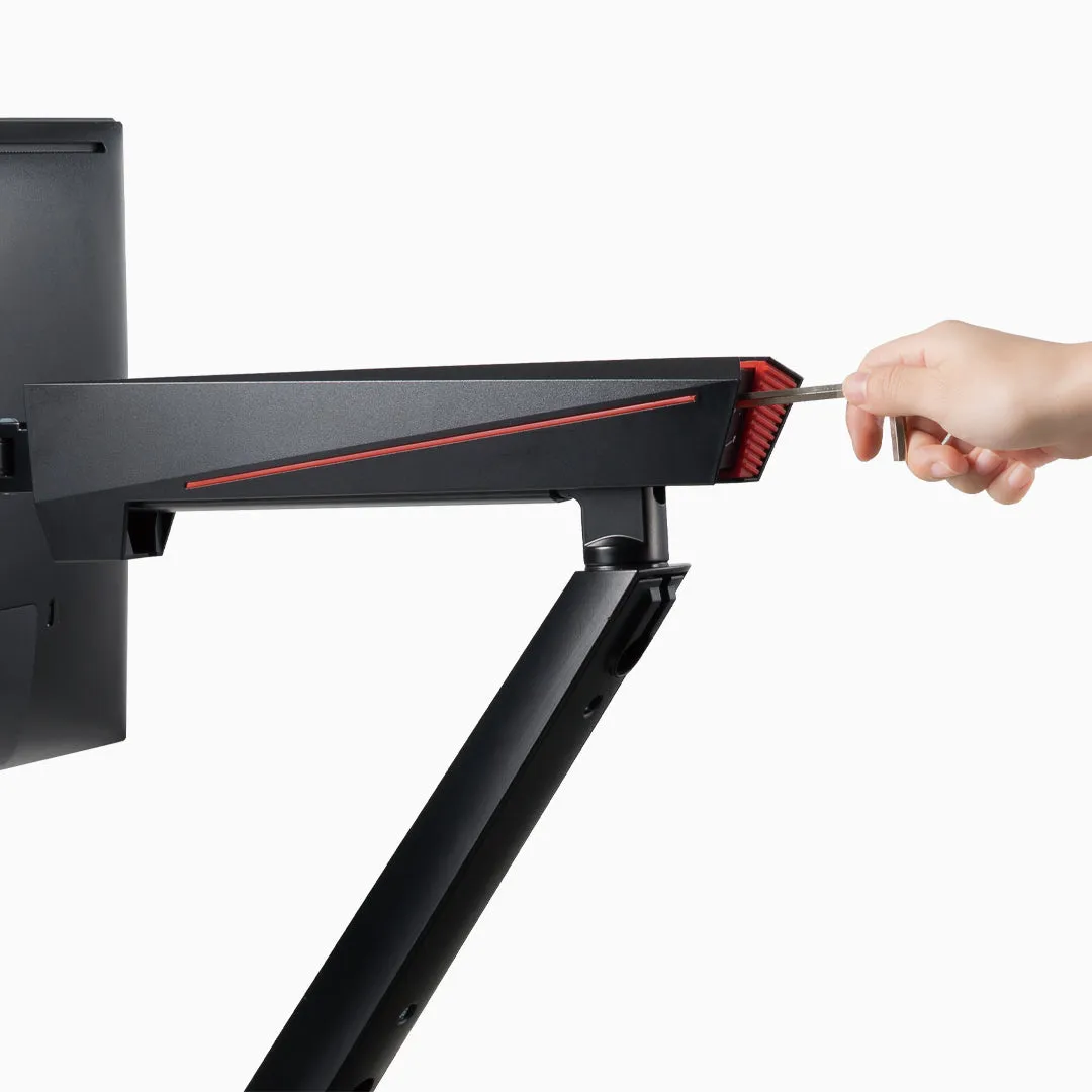 Desky Single LED Gaming Monitor Arm