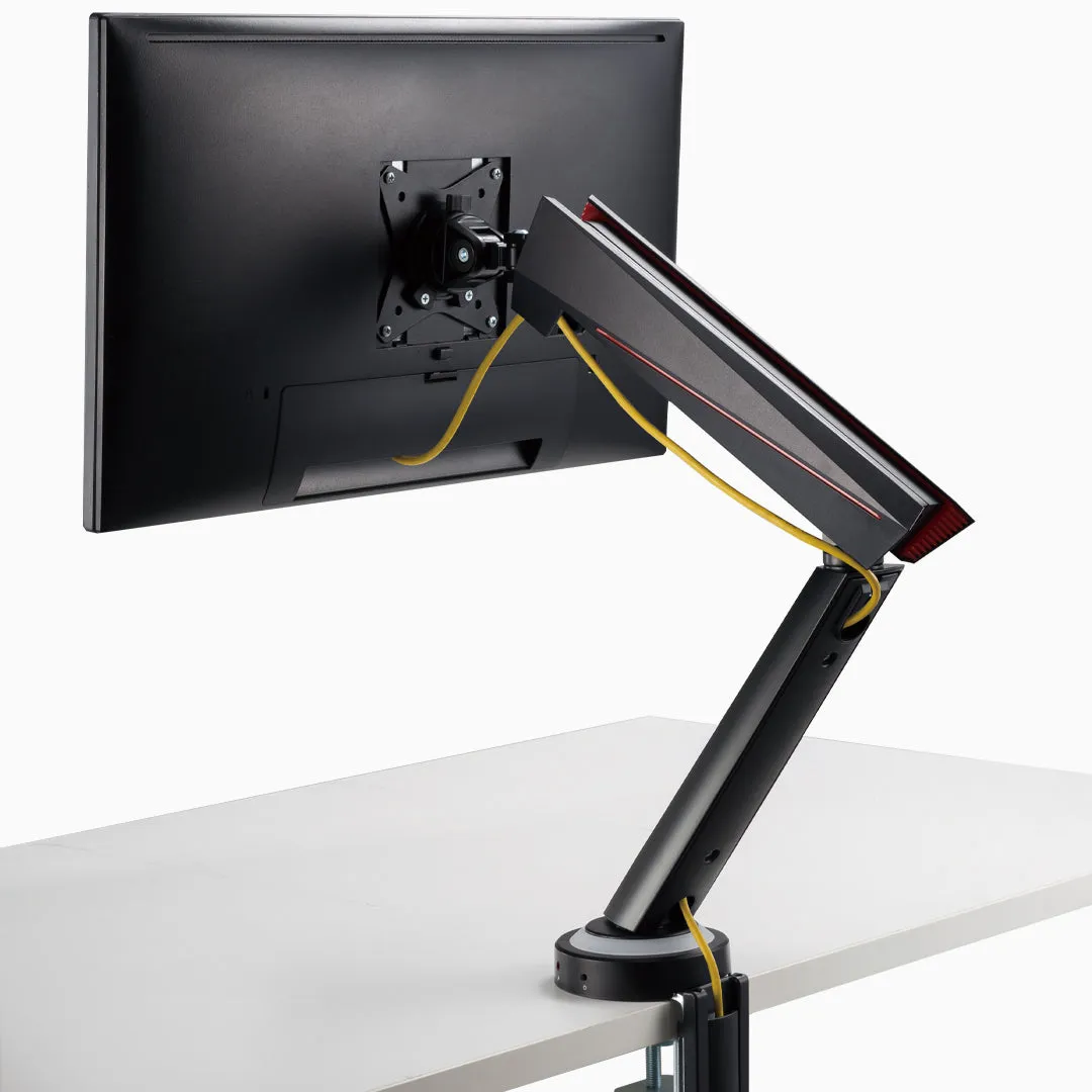 Desky Single LED Gaming Monitor Arm
