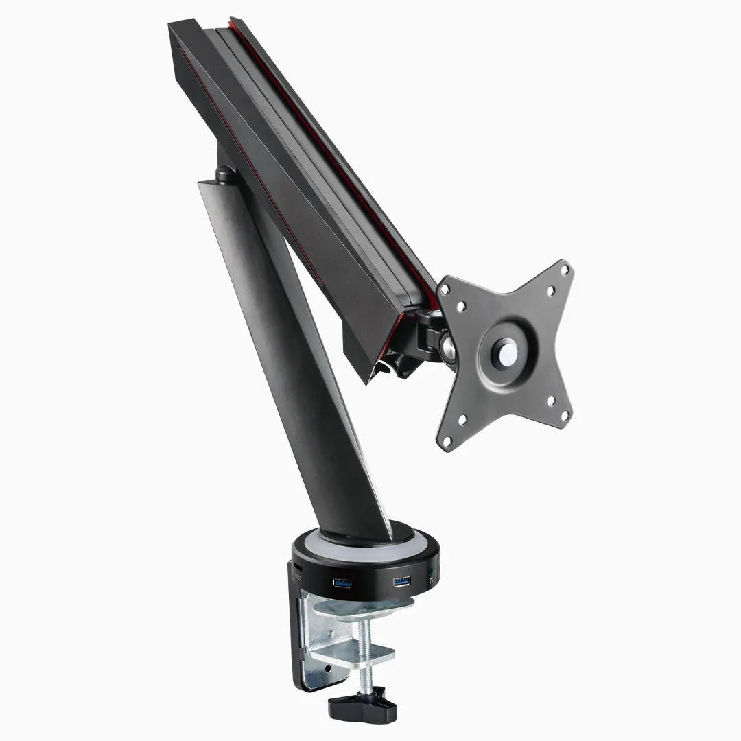 Desky Single LED Gaming Monitor Arm