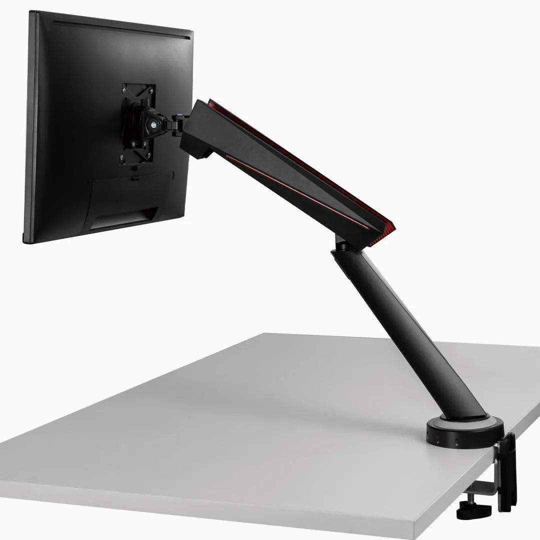 Desky Single LED Gaming Monitor Arm