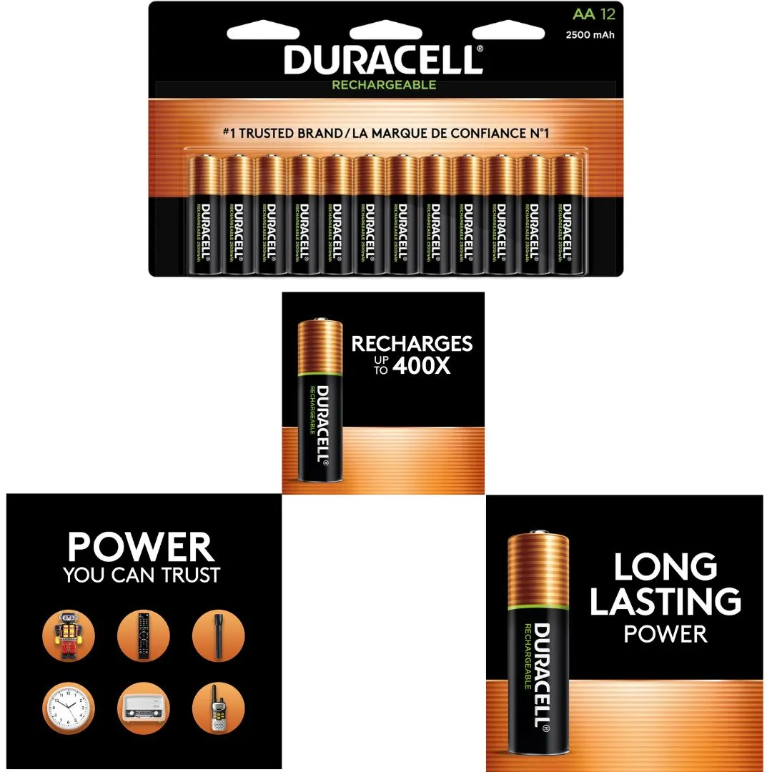 Duracell: 1.2V Rechargeable Ni-MH Battery