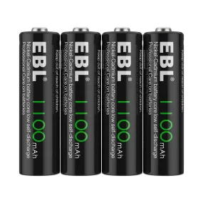 EBL AA Ni-Cd Rechargeable Batteries 1.2V 1100mAh