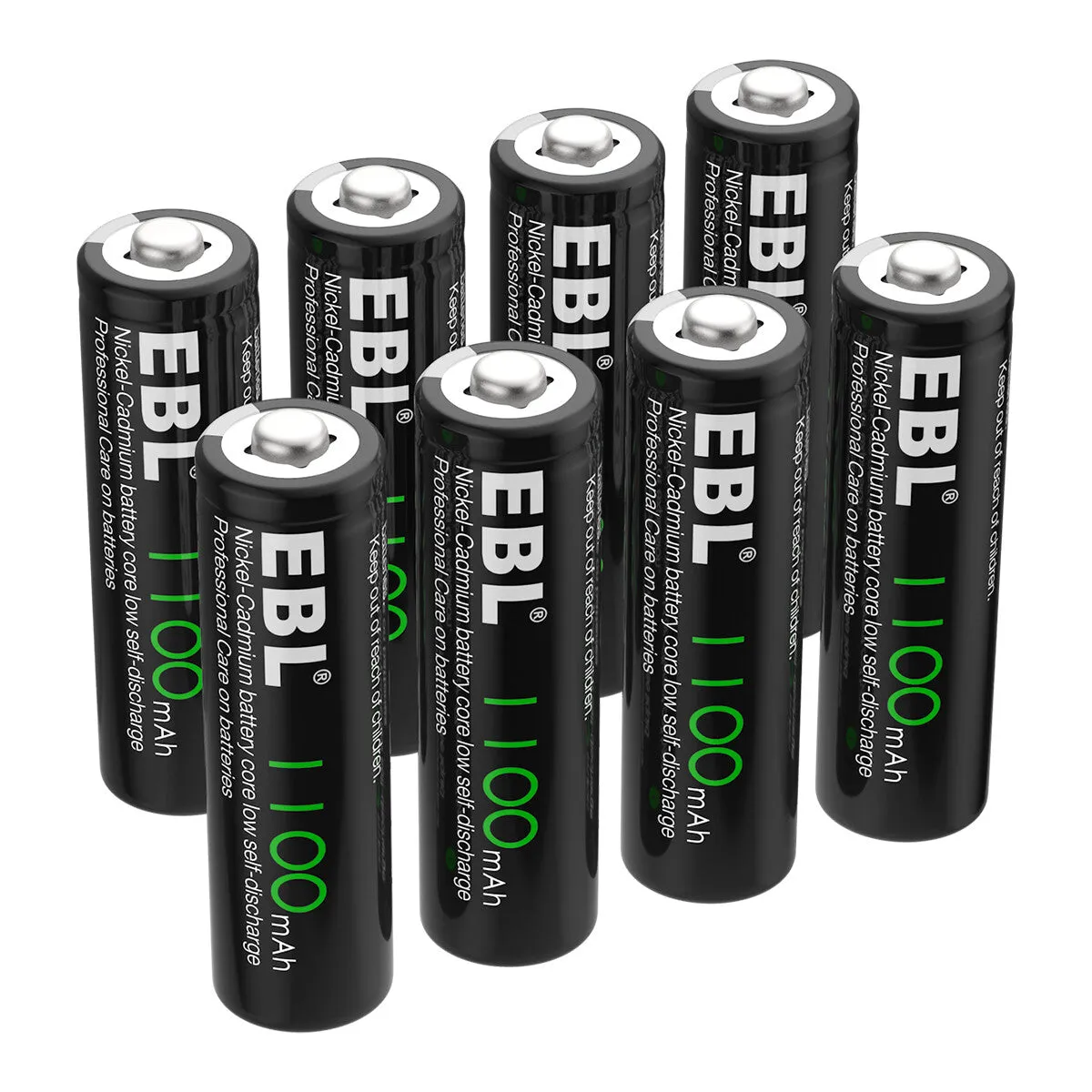 EBL AA Ni-Cd Rechargeable Batteries 1.2V 1100mAh