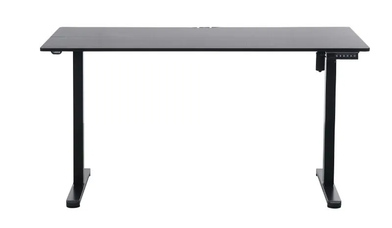 Ergonomic Kids Study Chair & Adjustable Electric Standing Desk Set – Blue Chair & Black Desk