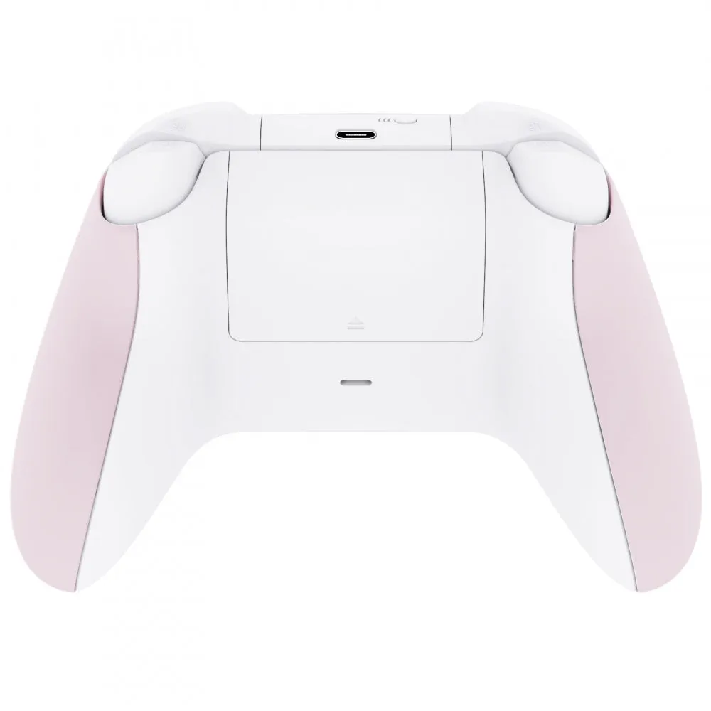 eXtremeRate Cherry Blossoms Pink Back Panels, Comfortable Non-Slip Side Rails Handles, Game Improvement Replacement Parts for Xbox Series S / X Controller - Controller NOT Included - PX3P312