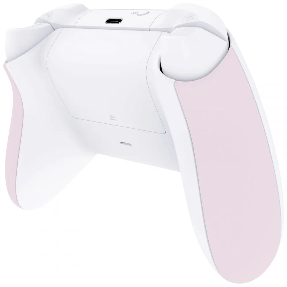 eXtremeRate Cherry Blossoms Pink Back Panels, Comfortable Non-Slip Side Rails Handles, Game Improvement Replacement Parts for Xbox Series S / X Controller - Controller NOT Included - PX3P312