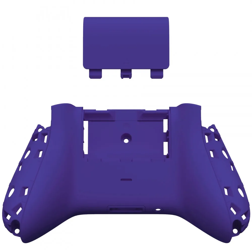 eXtremeRate Purple Soft Touch Replacement Back Shell w/ Battery Cover for Xbox Series S/X Controller - Controller & Side Rails NOT Included - BX3P307