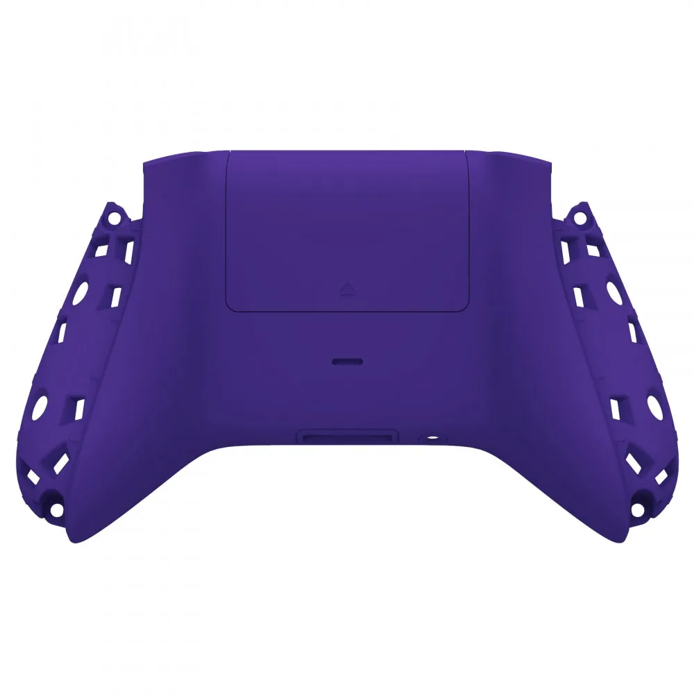 eXtremeRate Purple Soft Touch Replacement Back Shell w/ Battery Cover for Xbox Series S/X Controller - Controller & Side Rails NOT Included - BX3P307