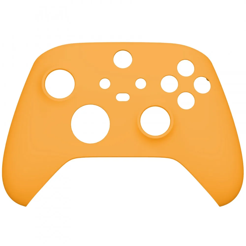 eXtremeRate Yellow Replacement Part Faceplate, Soft Touch Grip Housing Shell Case for Xbox Series S & Xbox Series X Controller Accessories - Controller NOT Included - FX3P311