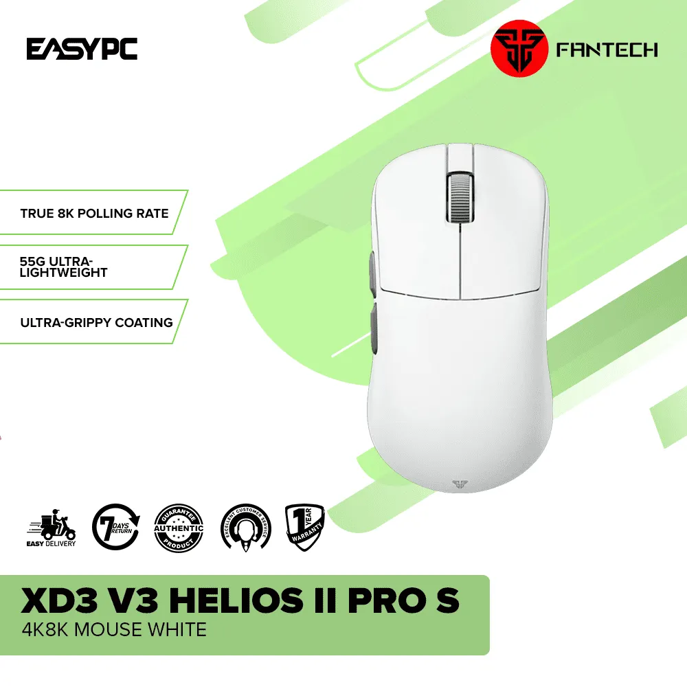Fantech XD3 V3 Helios II PRO S 4k8k Mouse White
