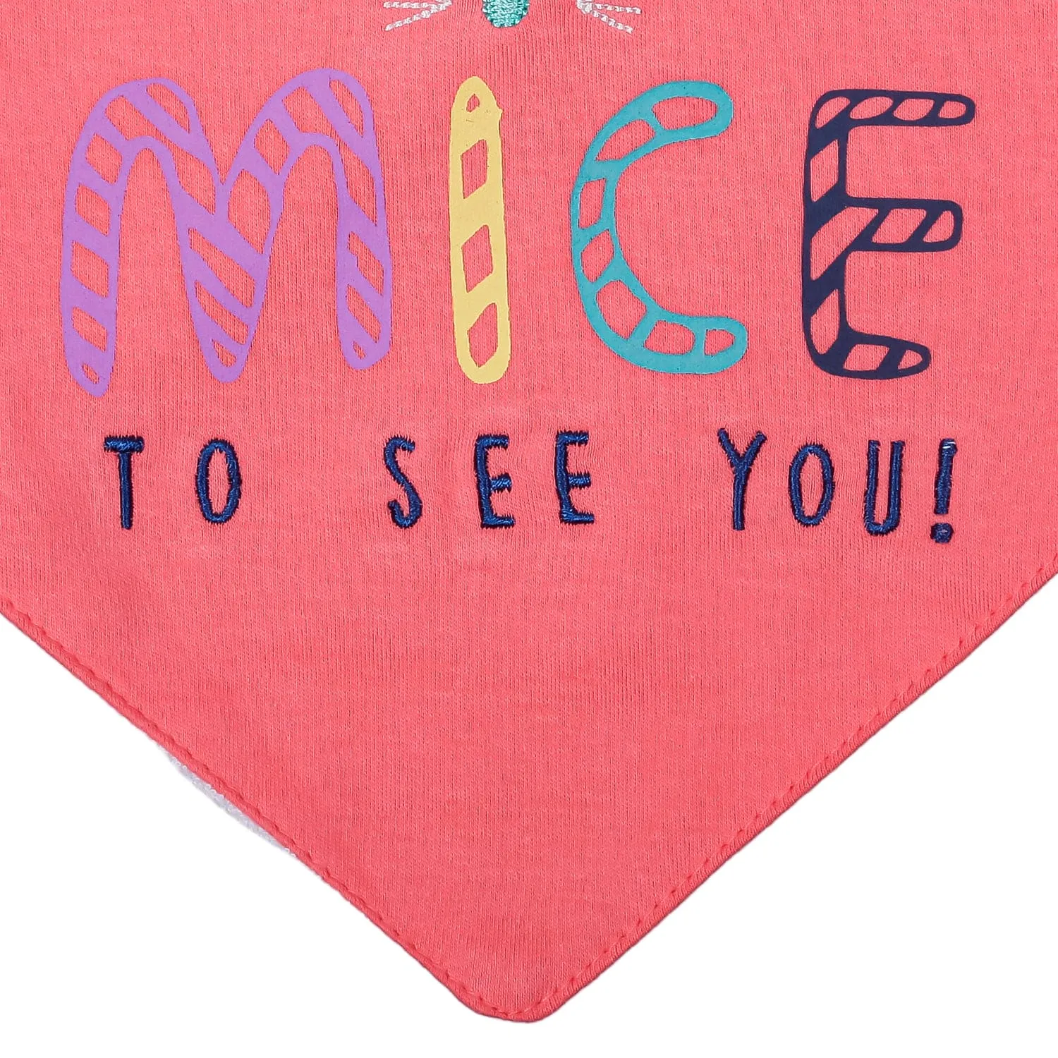 Feeding Bandana Bibs Pack Of 2 Mice Printed Red And White