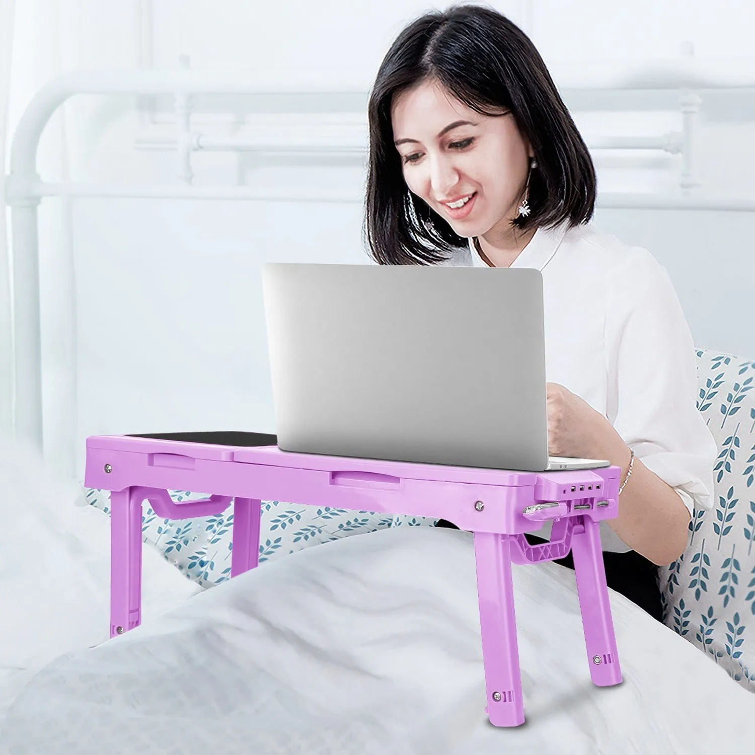 Foldable Laptop Table Bed Notebook Desk