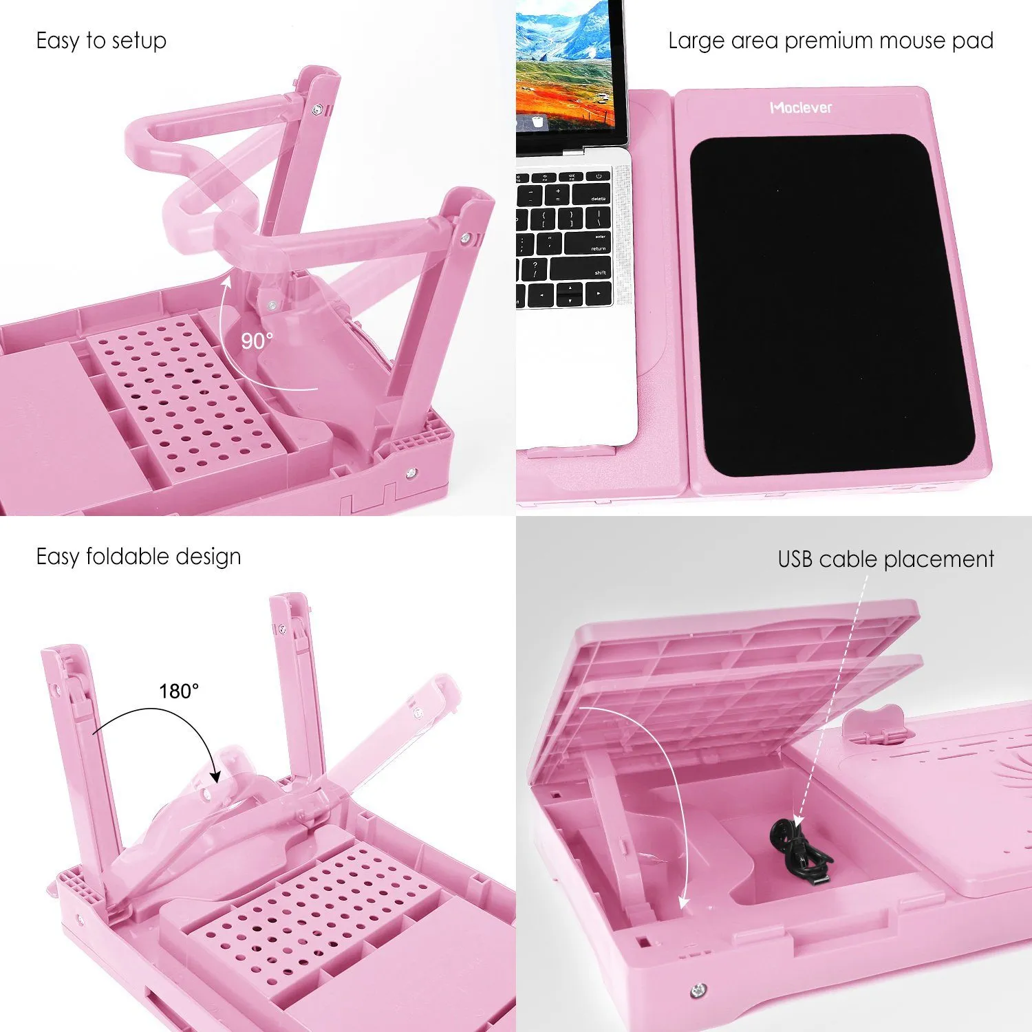 Foldable Laptop Table Bed Notebook Desk