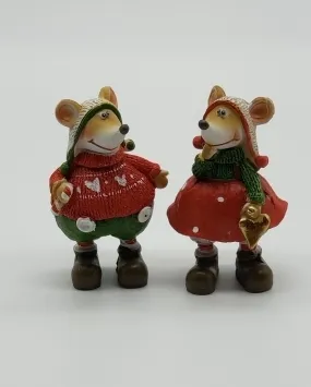 Freshy Mice Standing Ornament