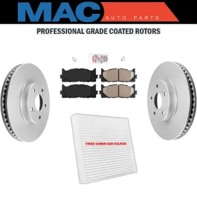 Front Brake Pads & Rotors for Toyota Camry 2007 -2017 Fits Lexus ES350 Ceramic  