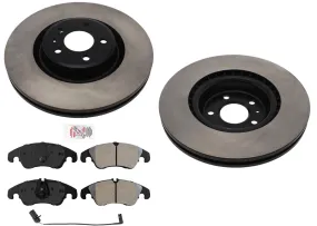 Front Carbon Disc Brake Rotors Pads for 345MM TRW Calipers Audi A6 Quattro 16-18