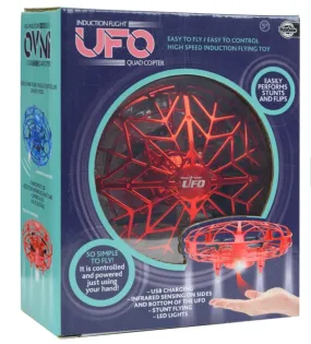Funtime Induction Flight Ufo Quad Copter Red