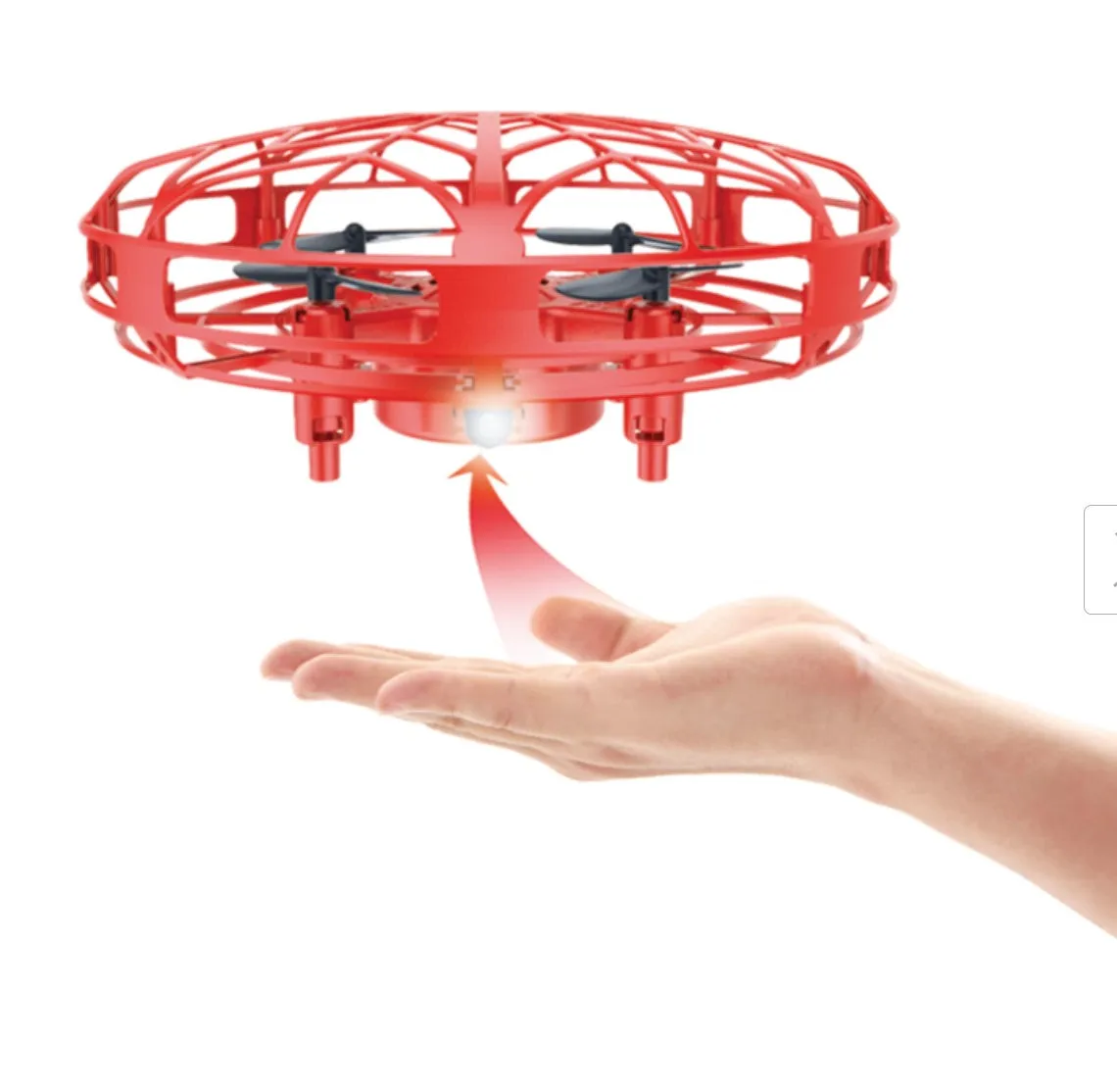 Funtime Induction Flight Ufo Quad Copter Red