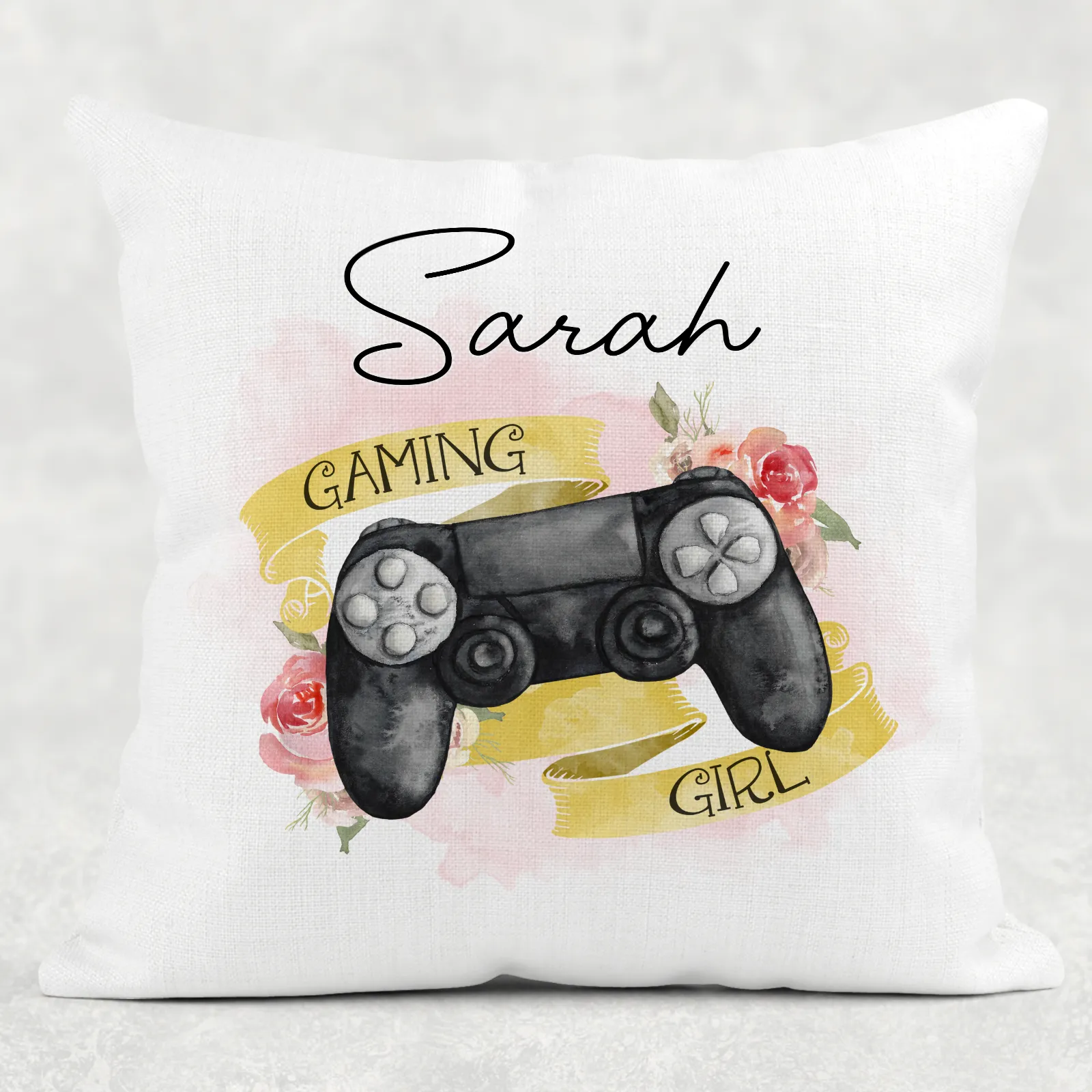 Gamer Girl Personalised Cushion