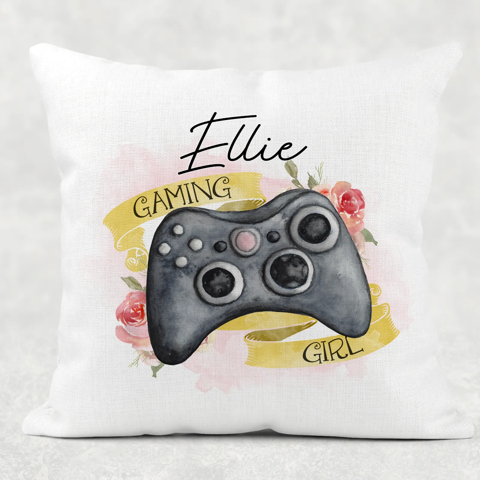 Gamer Girl Personalised Cushion