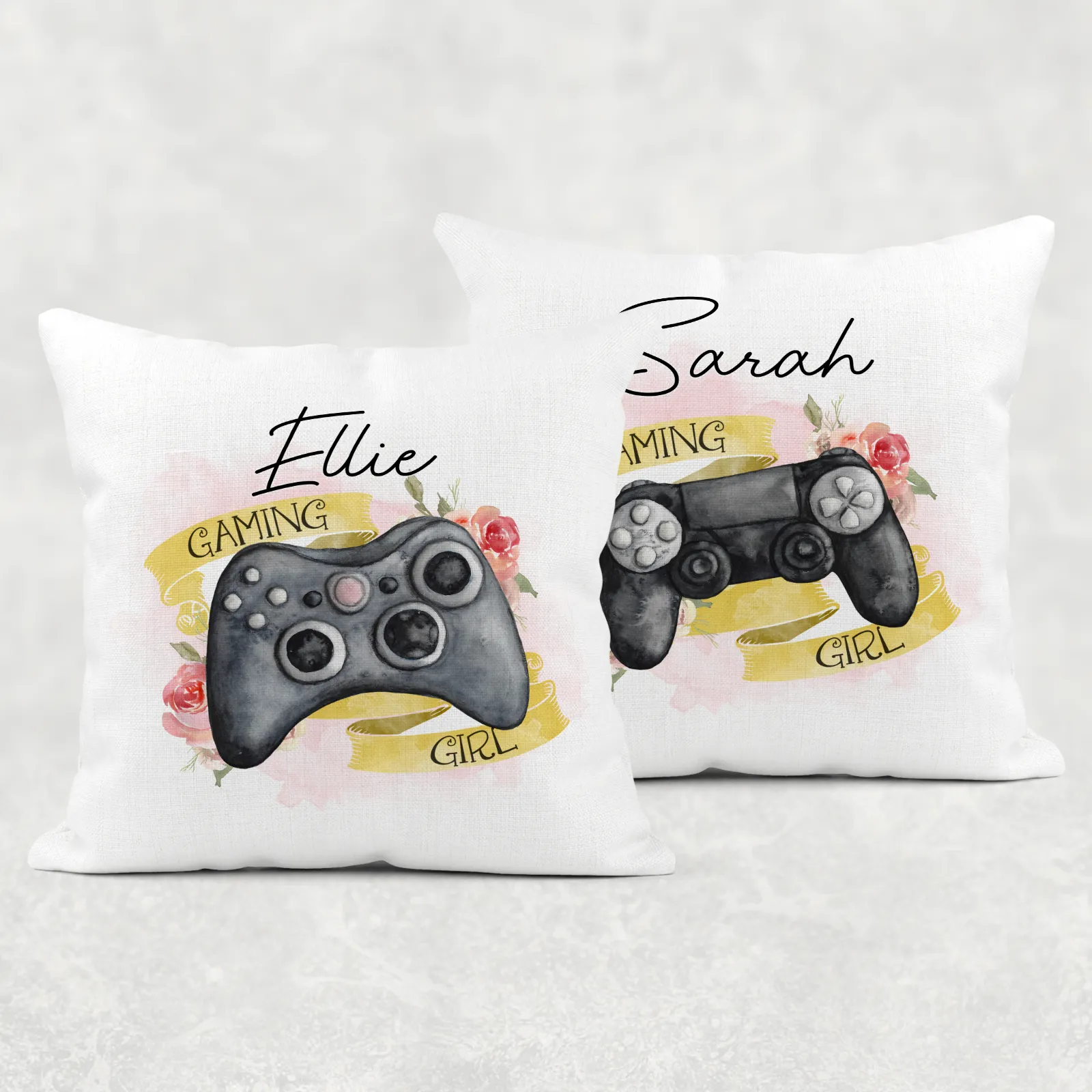 Gamer Girl Personalised Cushion