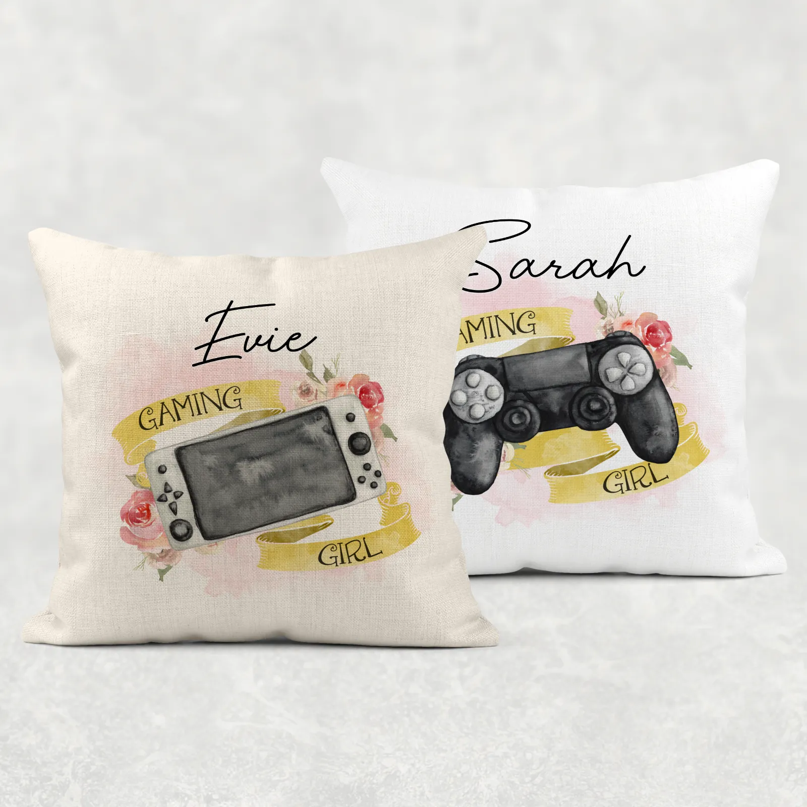 Gamer Girl Personalised Cushion