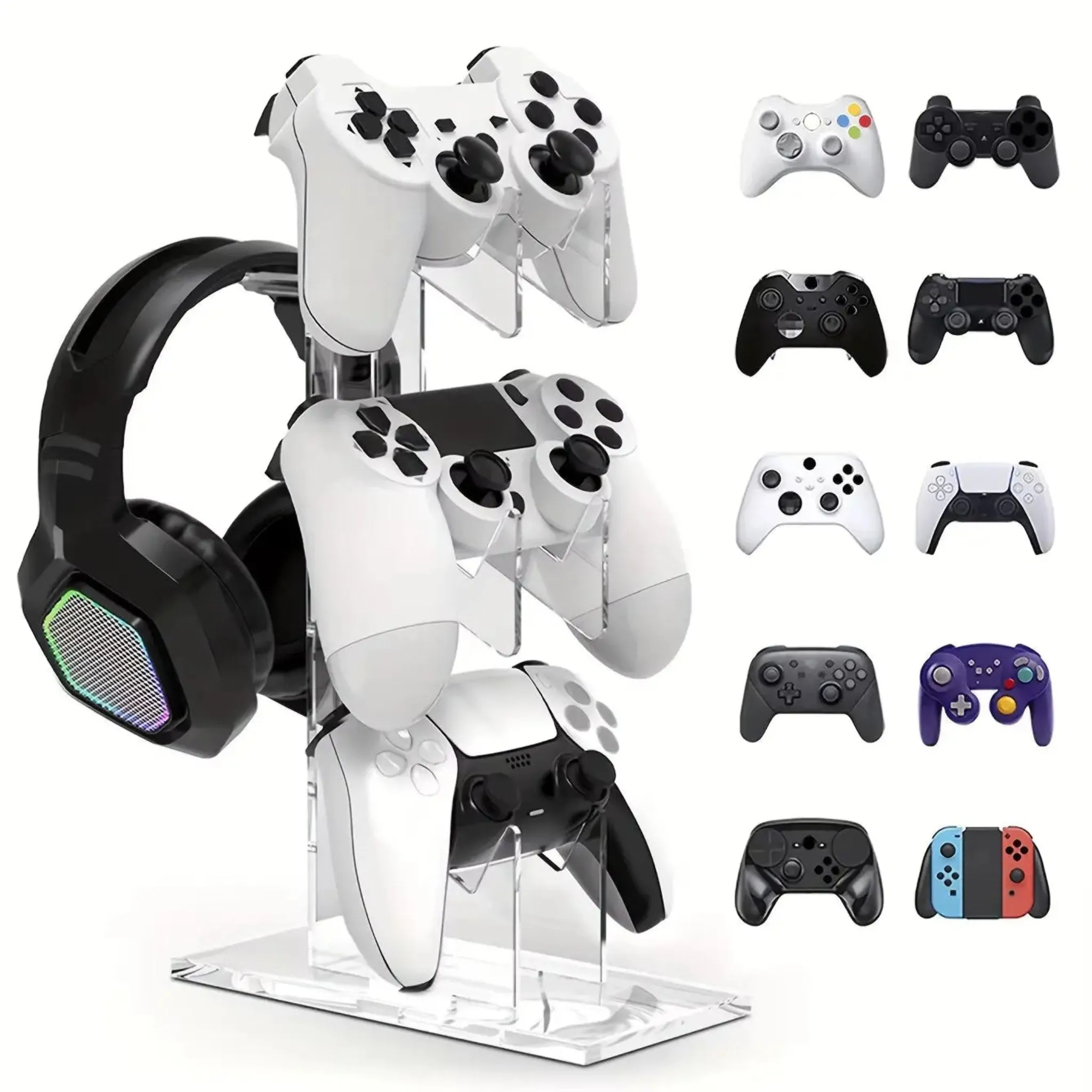 Gaming Controller Stand - 3-Layer Organizer