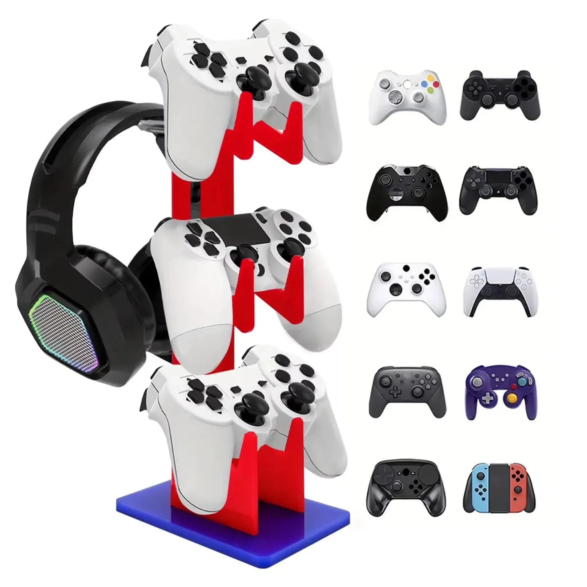 Gaming Controller Stand - 3-Layer Organizer